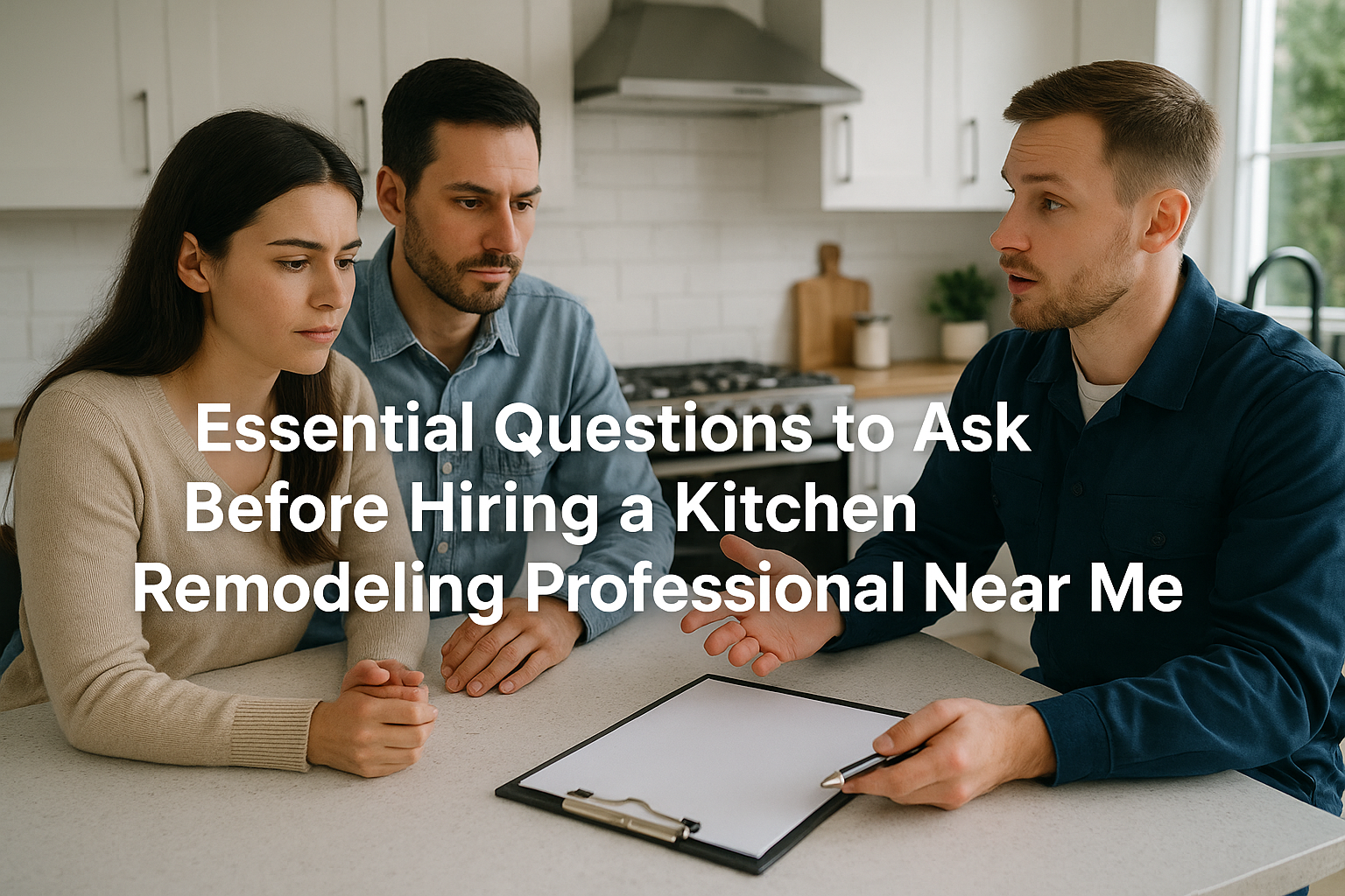 Essential Questions to Ask Before Hiring a Kitchen Remodeling Professional Near Me